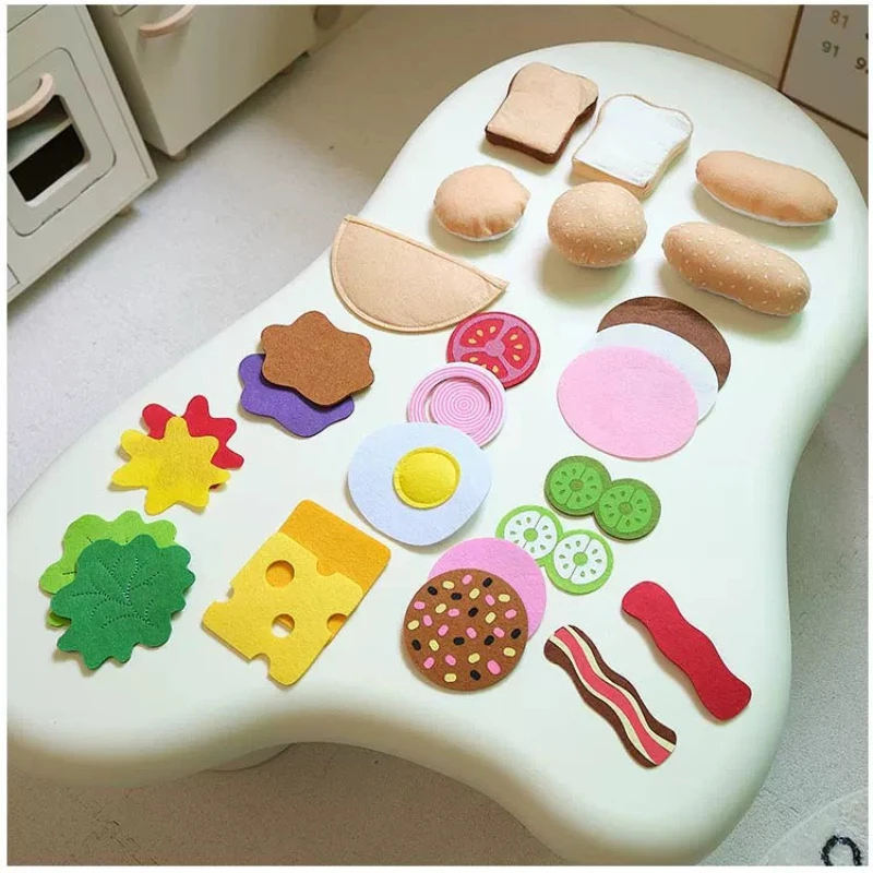 Kids Outdoor Kitchen Accessories - Juego de sándwiches y hamburguesas de