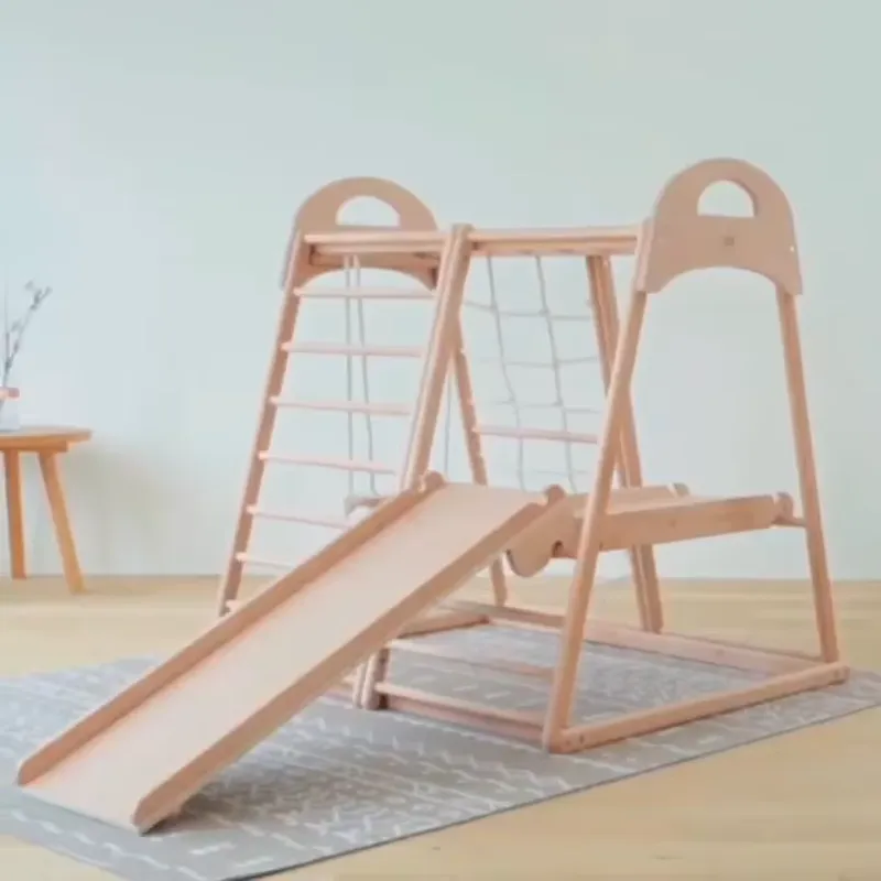 Kids Outdoor Furniture Set - Estructura de Escalada de Madera Montessori