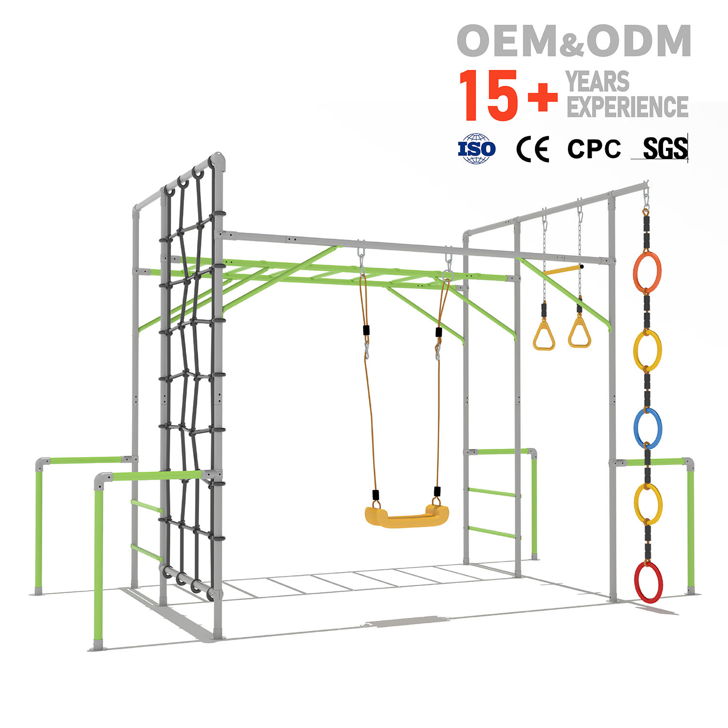 Kids Outdoor Climbing Frame - Estructura de escalada para niños, parque