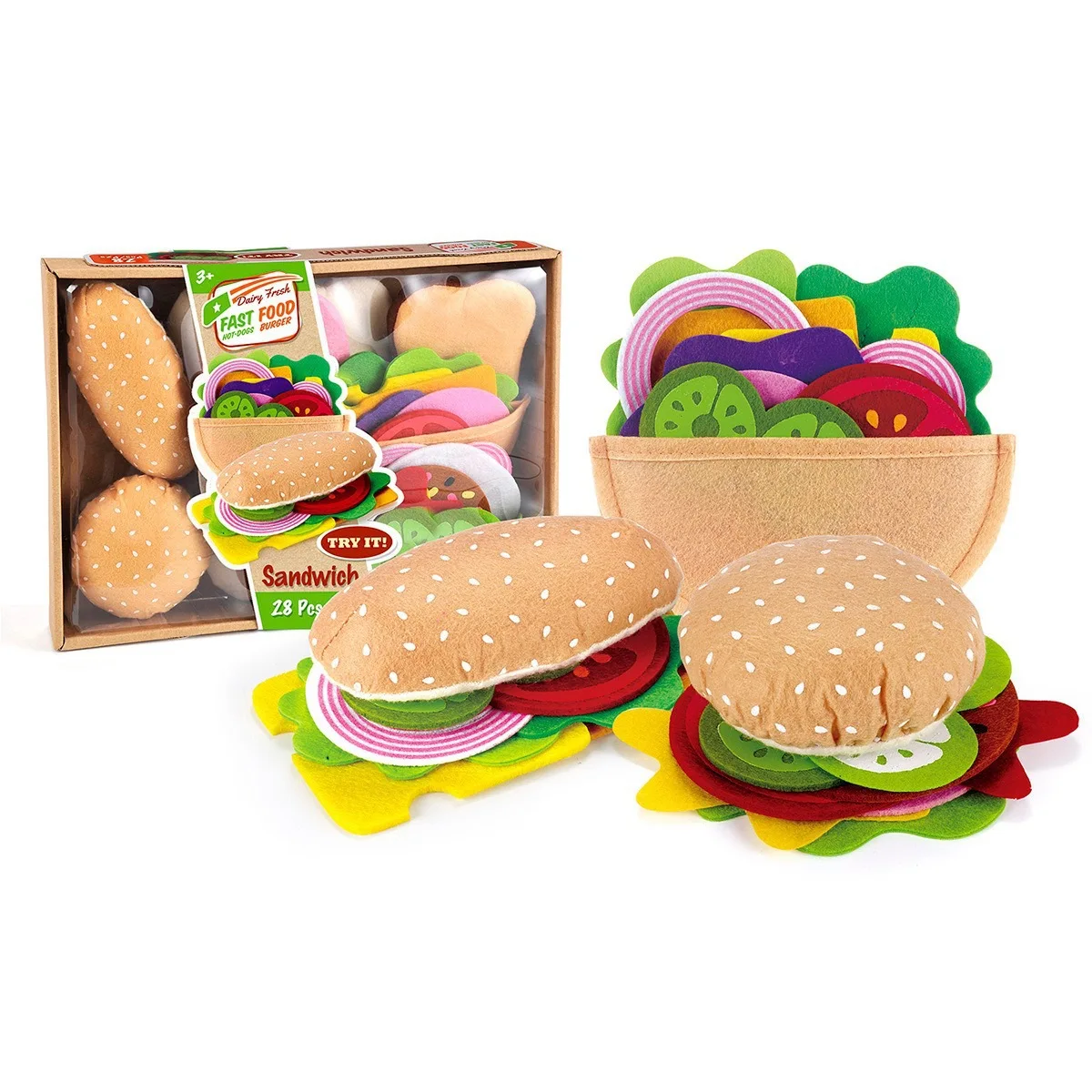 Juego de sándwiches y hamburgu - Kids Outdoor Kitchen Accessories reseña y precio